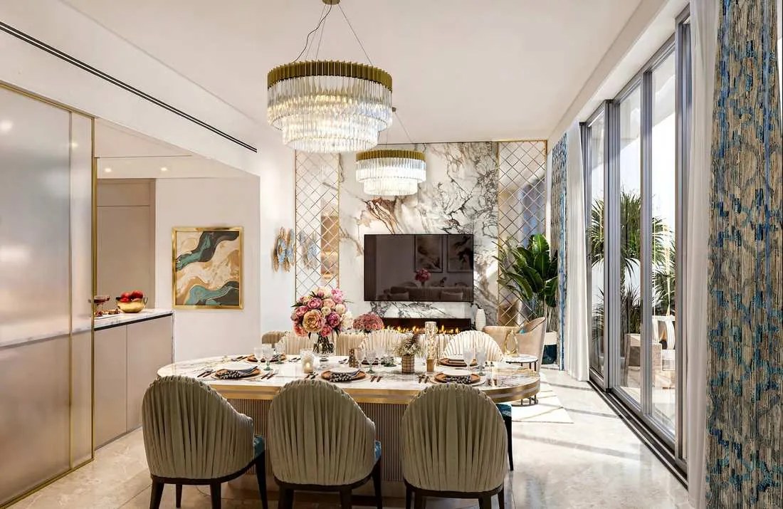 Azizi Florence – dining area and kitchen
