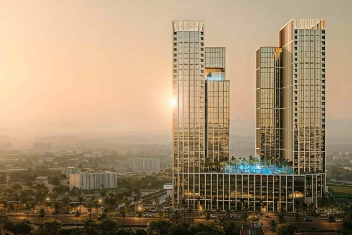 Binghatti Spectre – towers at sunset