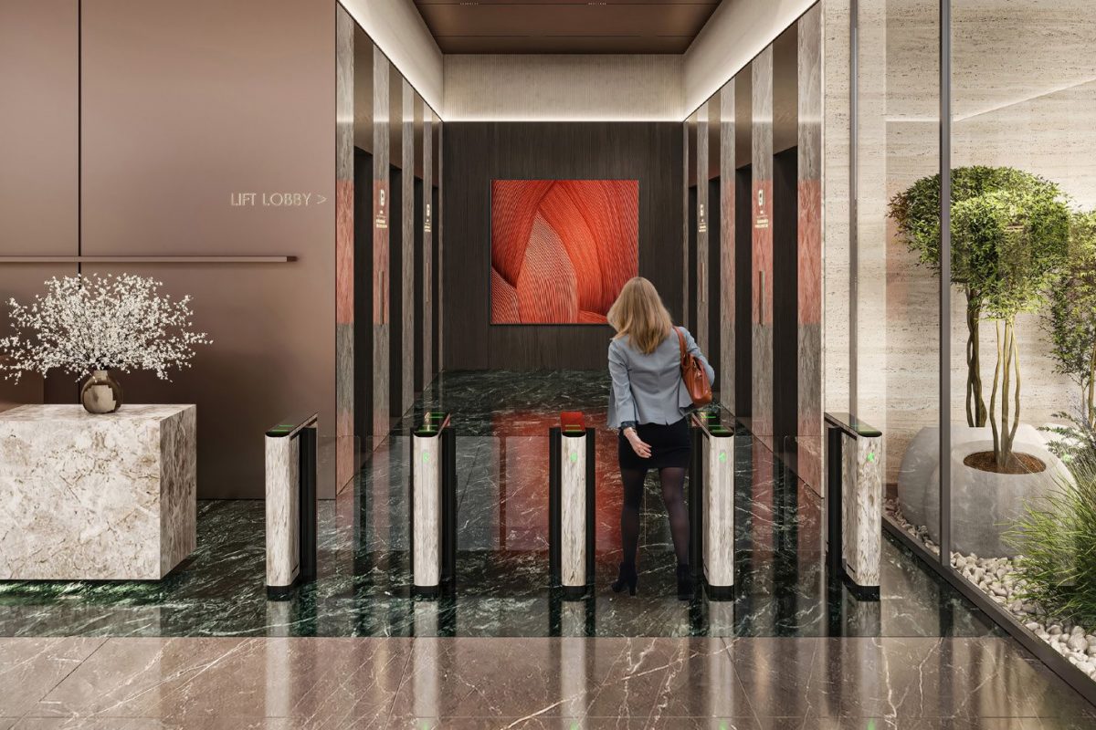Latitude 25 by Karma Developers – lobby with building access control