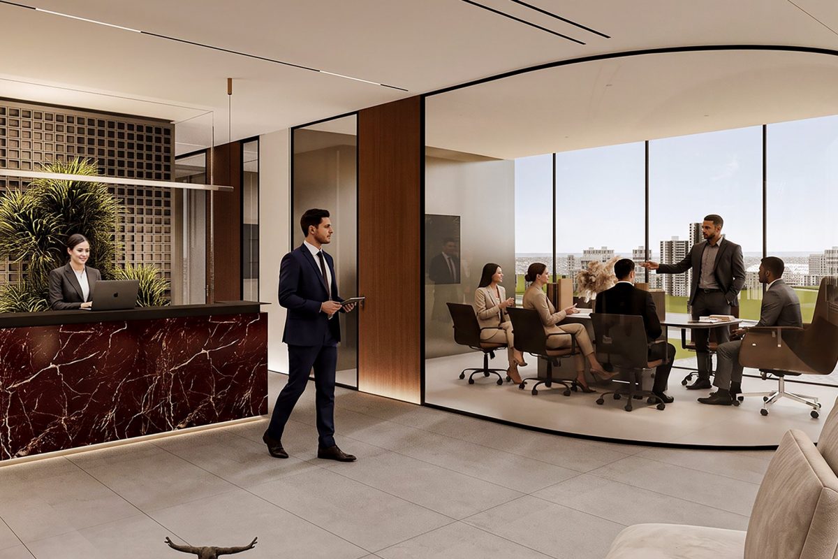 Latitude 25 by Karma Developers – office reception and meeting area
