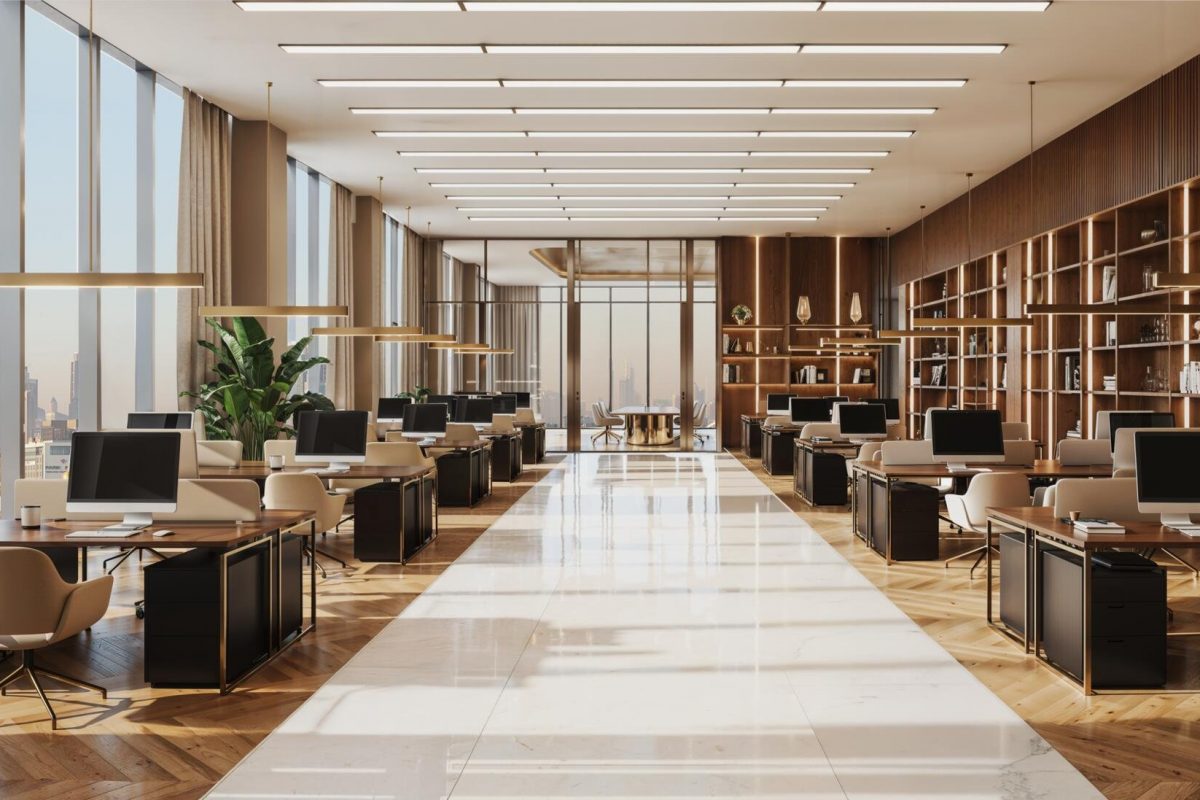 Shahrukhz by Danube – open-plan office workstations